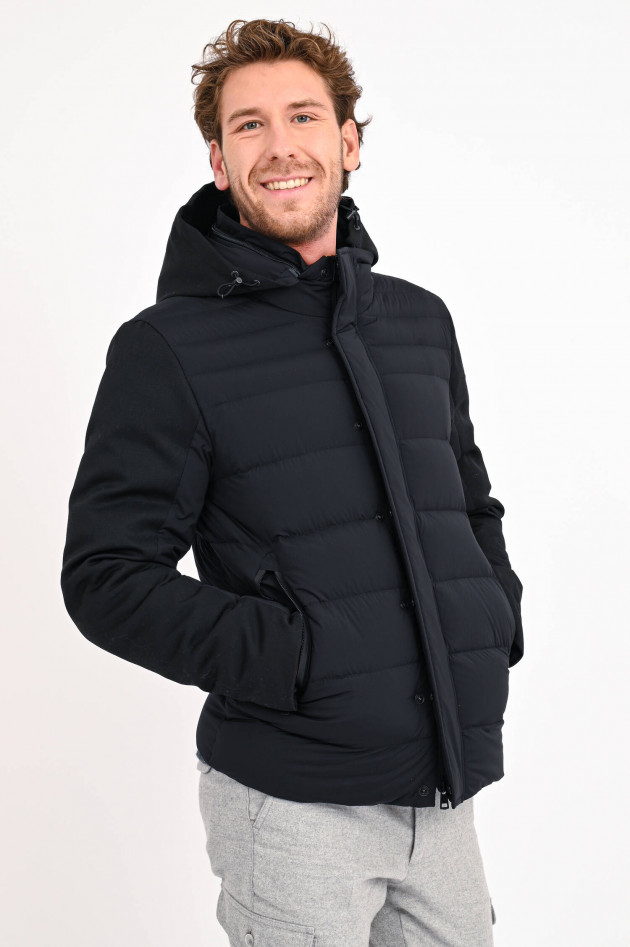 Moncler Daunenstepp-Jacke LETERRIER in Schwarz