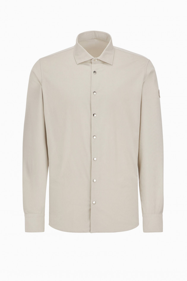 Moncler Feincord-Hemd in Creme