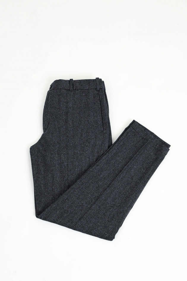 Moncler Hose mit Fischgrätenmuster in Grau