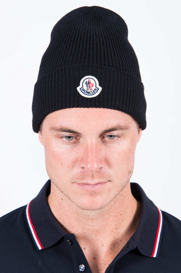 Moncler Beanie in Schwarz