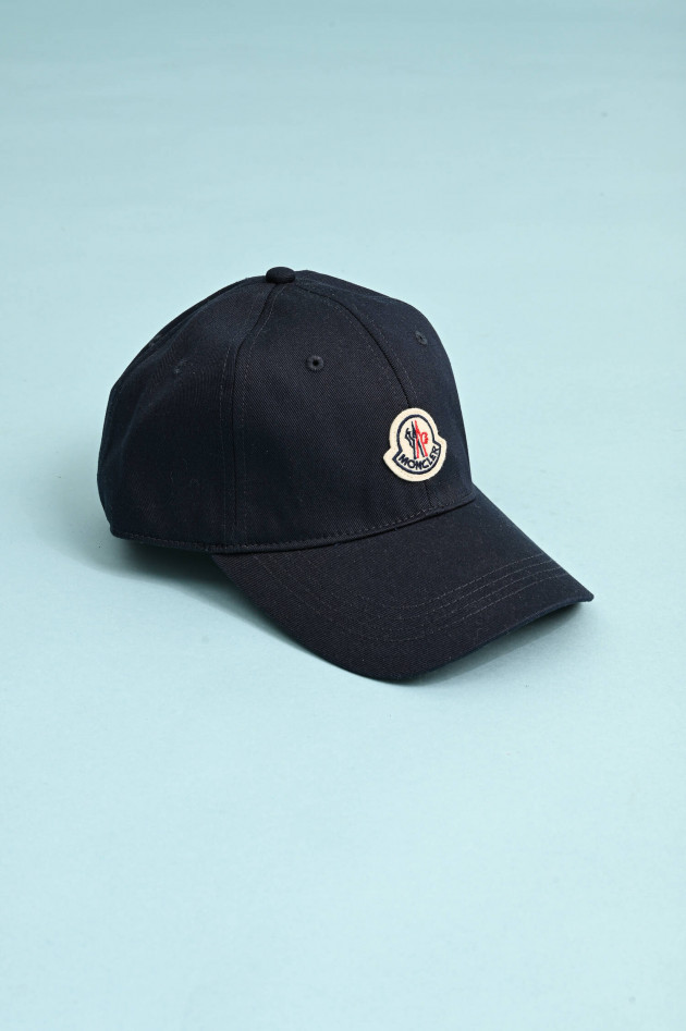 Moncler Basecap mit Logo-Patch in Navy