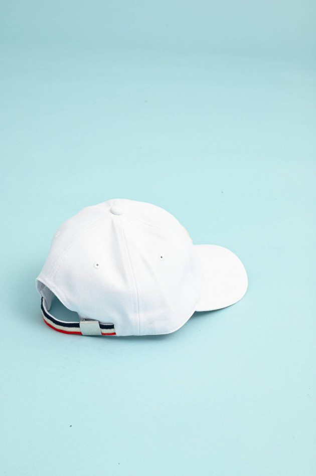 Moncler Basecap mit Logo-Patch in Weiß