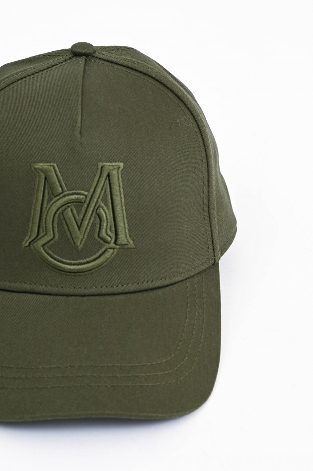 Moncler Baseball Cap mit Monogram in Dunkelgrün