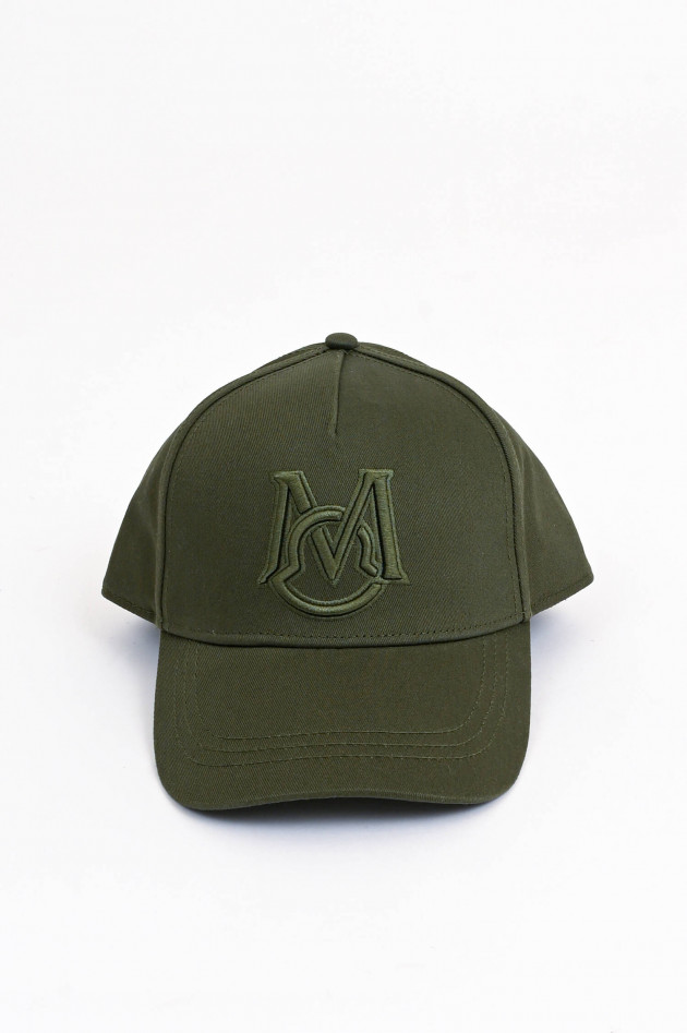 Moncler Baseball Cap mit Monogram in Dunkelgrün