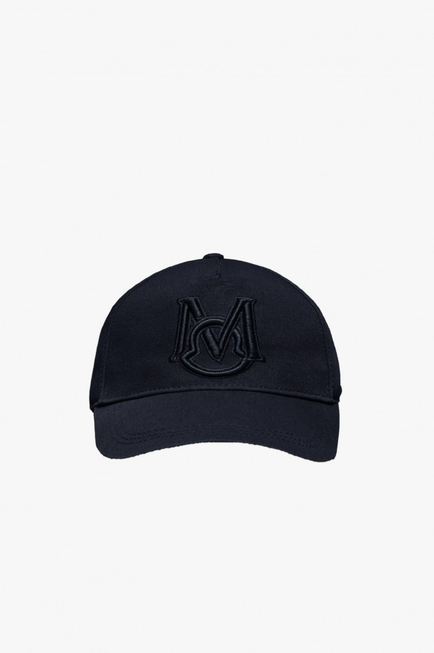 Moncler Baseball Cap mit Monogram in Navy