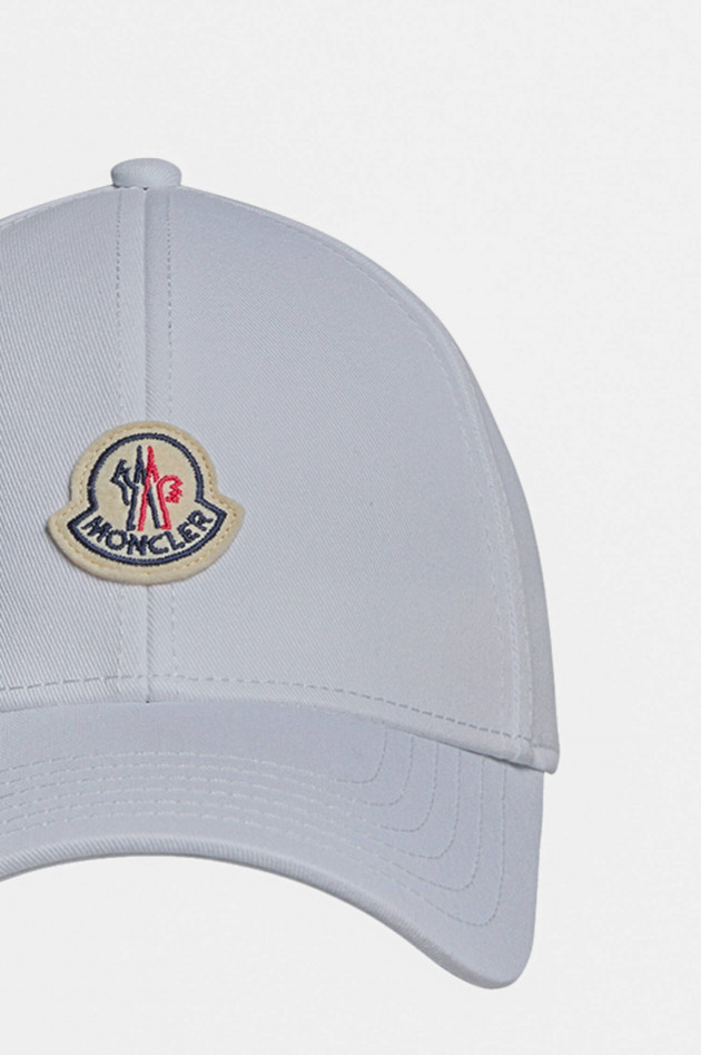 Moncler Basecap mit Moncler-Logo in Weiß