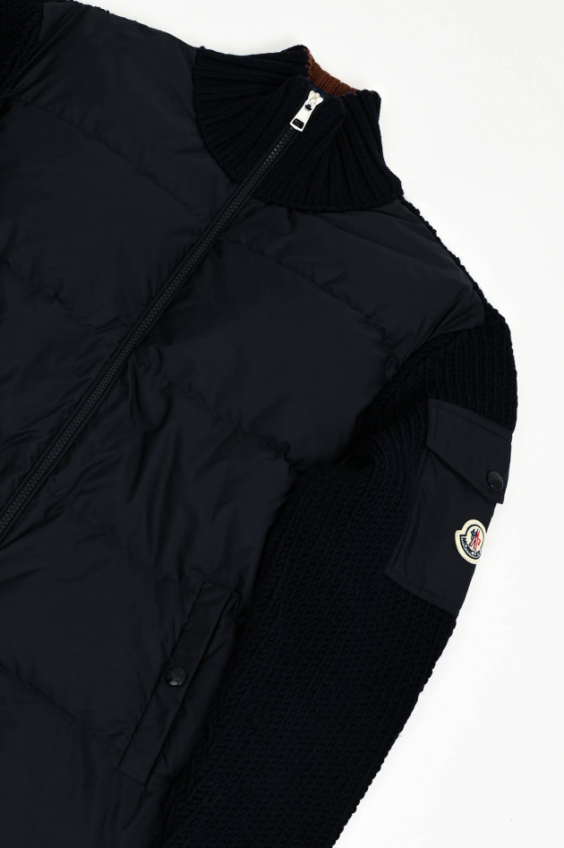 Moncler Hybrid Steppjacke in Navy