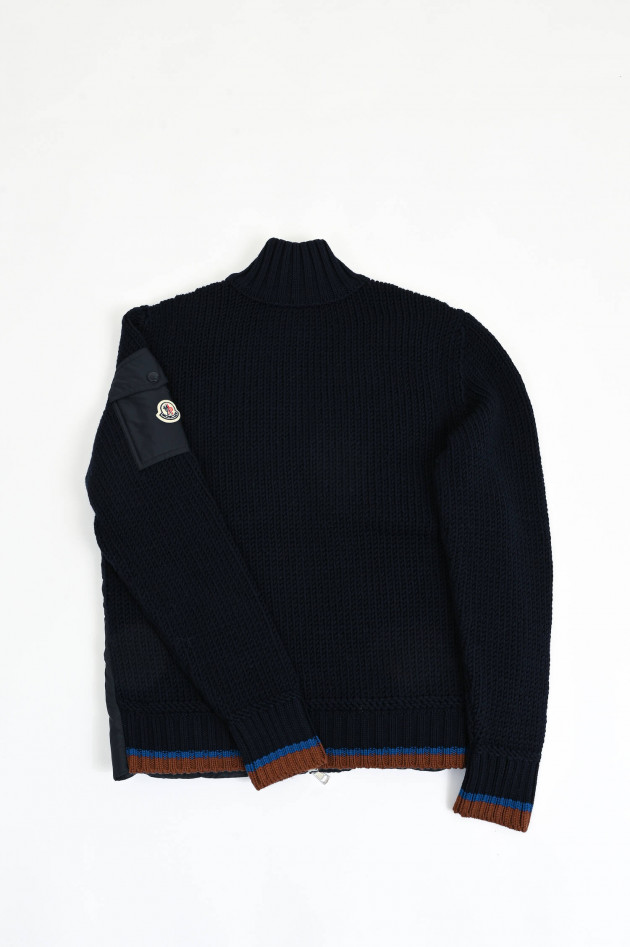 Moncler Hybrid Steppjacke in Navy