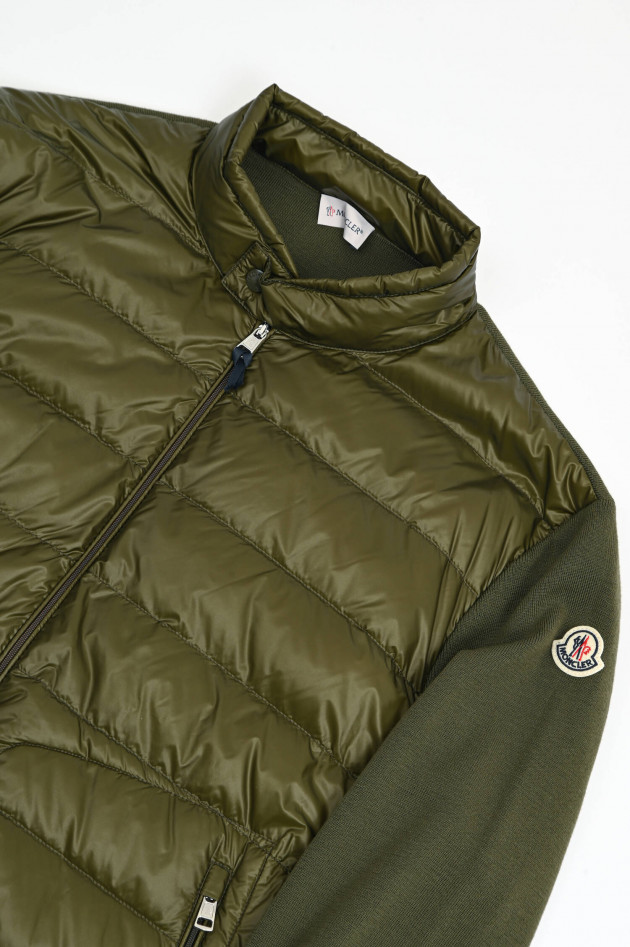 Moncler Hybrid Daunenjacke in Oliv