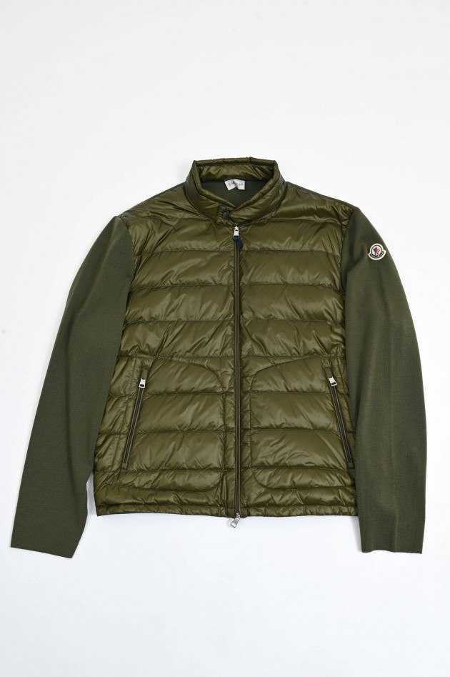 Moncler Hybrid Daunenjacke in Oliv