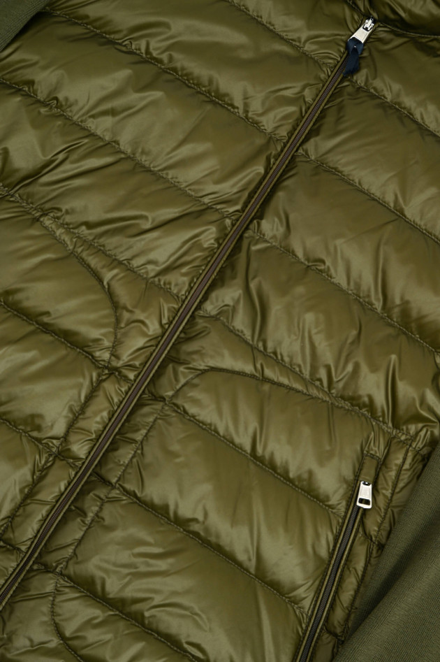 Moncler Hybrid Daunenjacke in Oliv