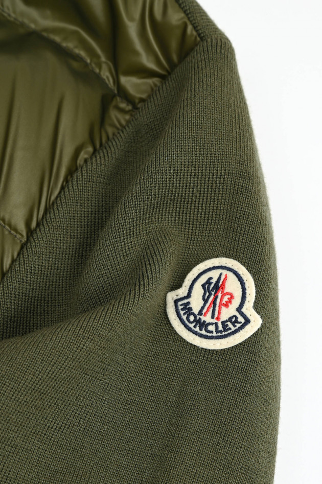 Moncler Hybrid Daunenjacke in Oliv