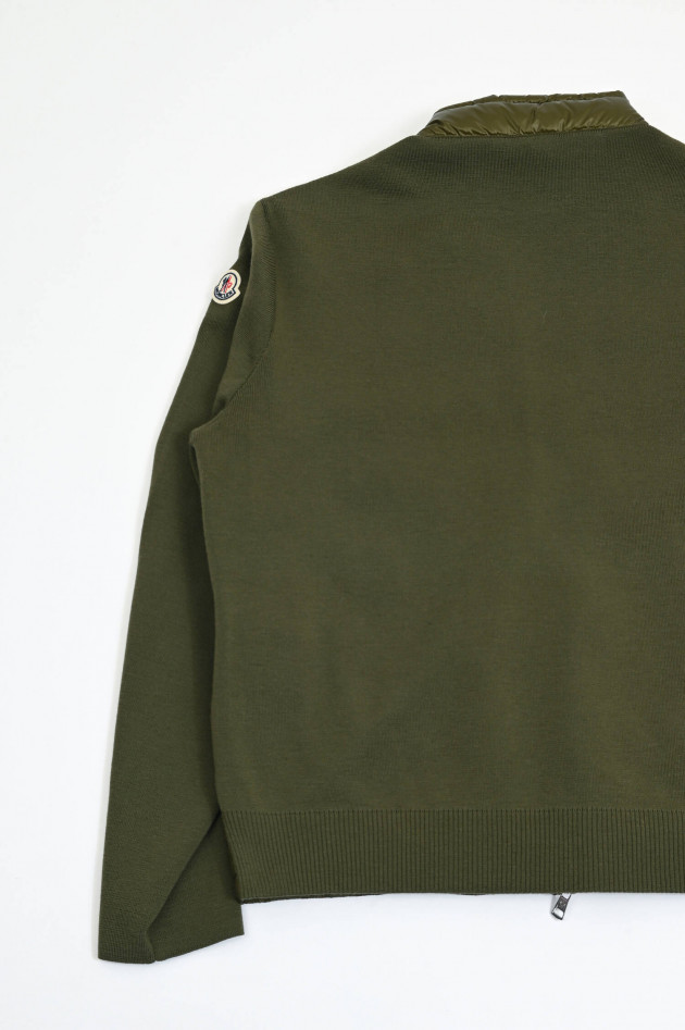 Moncler Hybrid Daunenjacke in Oliv