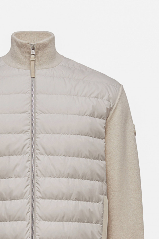 Moncler Hybrid Daunenjacke CARDIGAN in Hellbeige