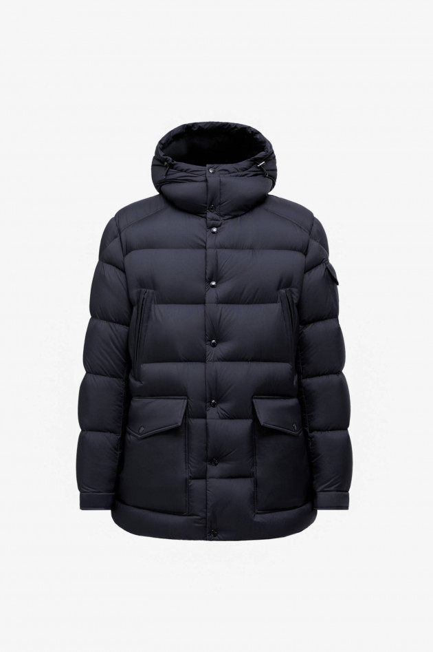Moncler Daunenparka mit Kapuze in Navy