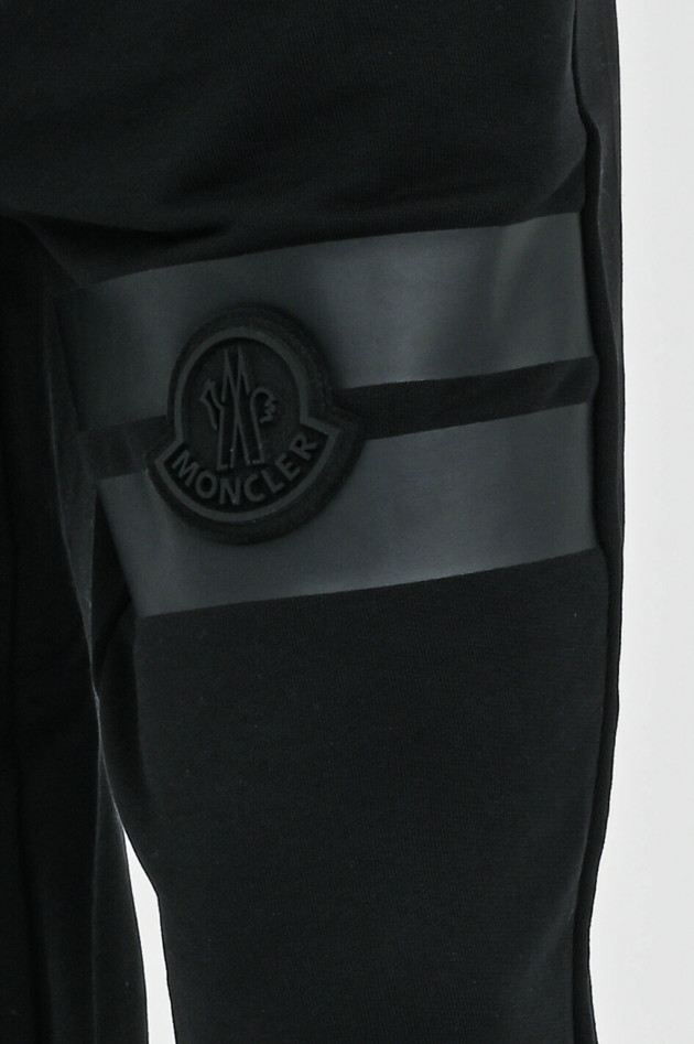 Moncler Jogginghose mit Logo-Patch in Schwarz