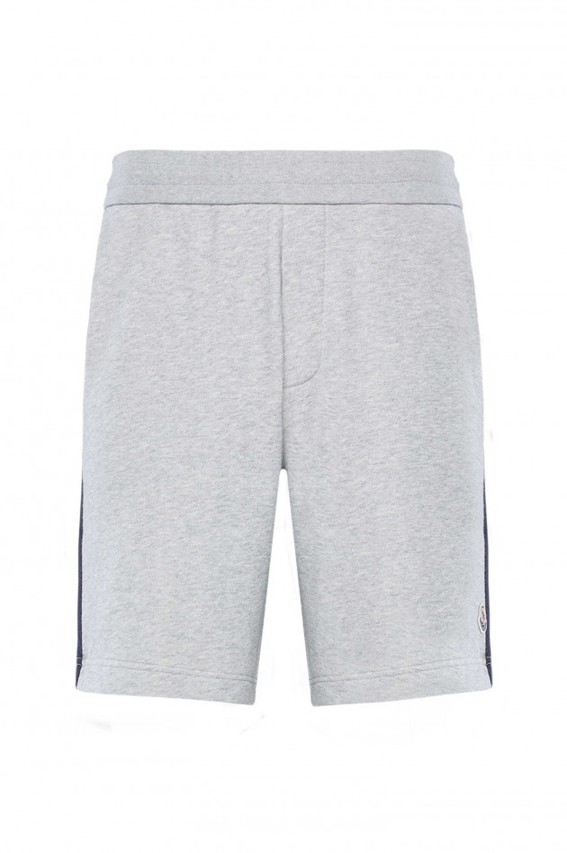 Moncler Jersey-Shorts in Grau meliert