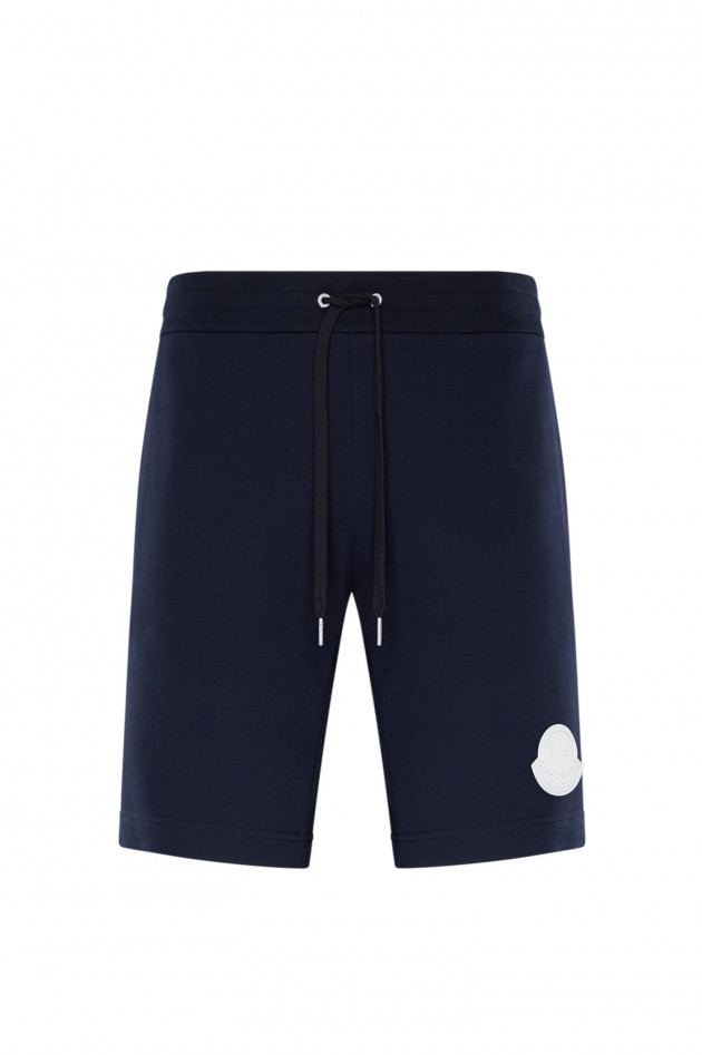 Moncler Kurze Sweatpants in Navy