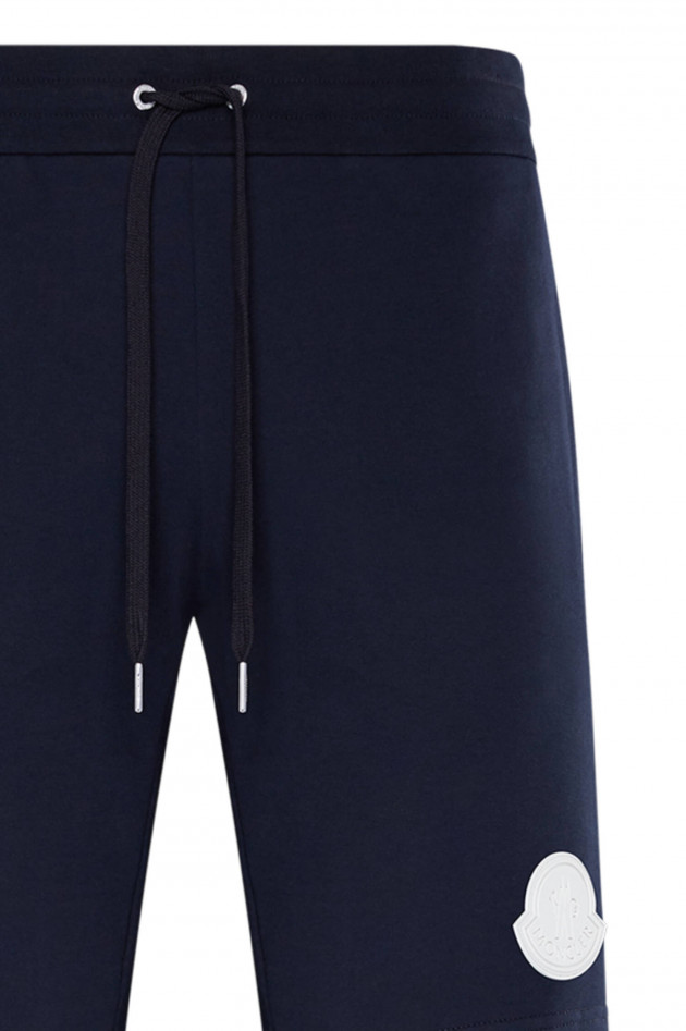 Moncler Kurze Sweatpants in Navy