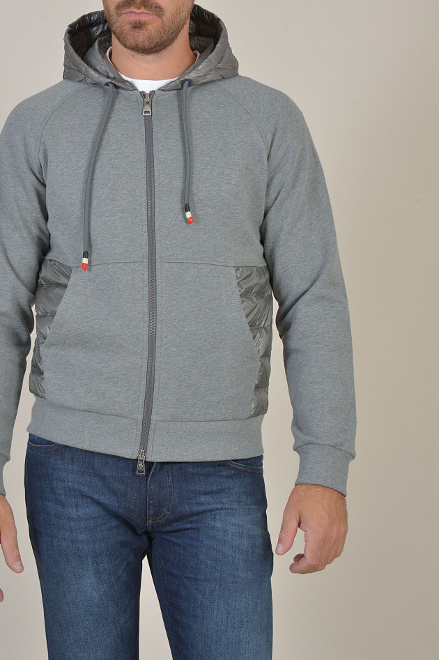 Moncler Jacke mit Dauneneinsatz in Grau