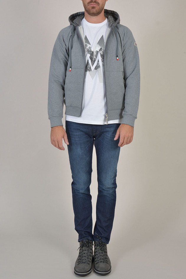 Moncler Jacke mit Dauneneinsatz in Grau