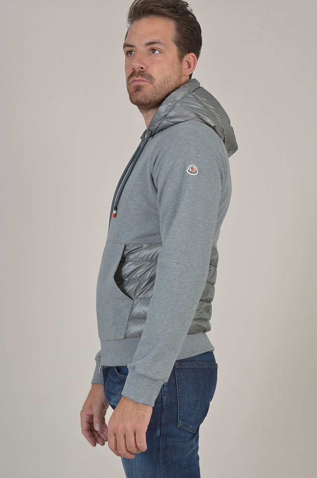 Moncler Jacke mit Dauneneinsatz in Grau