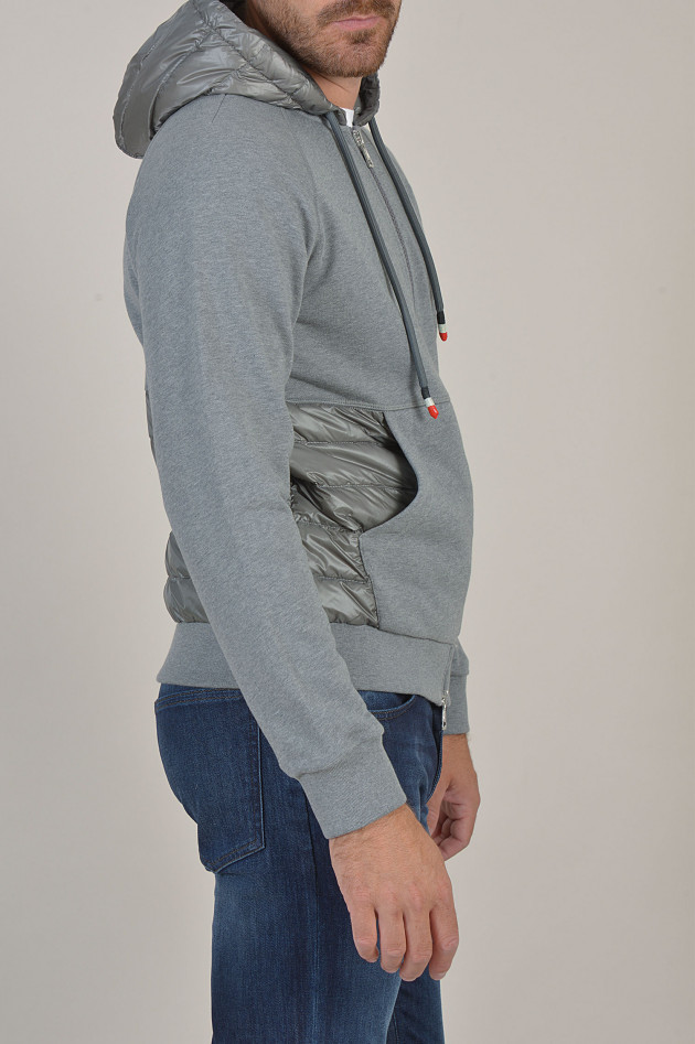 Moncler Jacke mit Dauneneinsatz in Grau