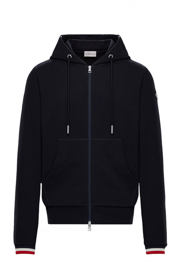 Moncler Sweatjacke MAGLIA mit Logostreifen in Marine