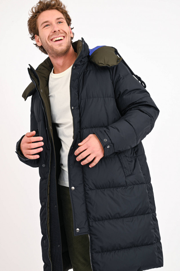 Moncler Daunenstepp-Wendemantel HAREL in Navy/Oliv