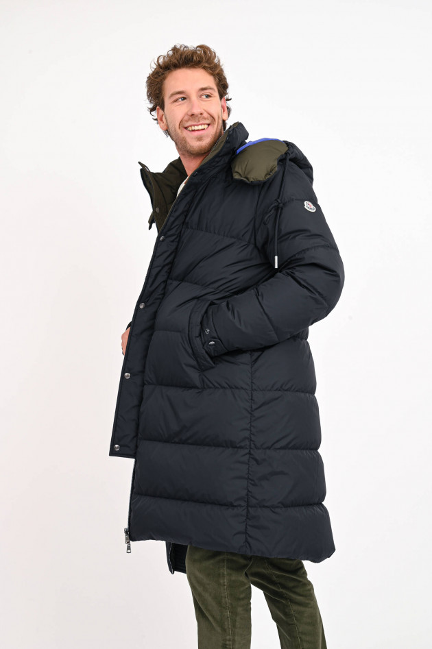 Moncler Daunenstepp-Wendemantel HAREL in Navy/Oliv