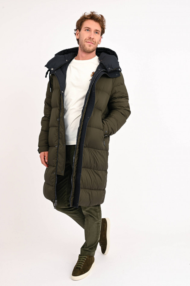 Moncler Daunenstepp-Wendemantel HAREL in Navy/Oliv