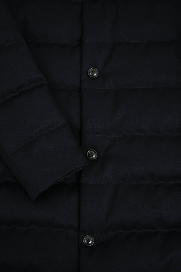Moncler Lange Daunenjacke VALLONPIERRE in Navy