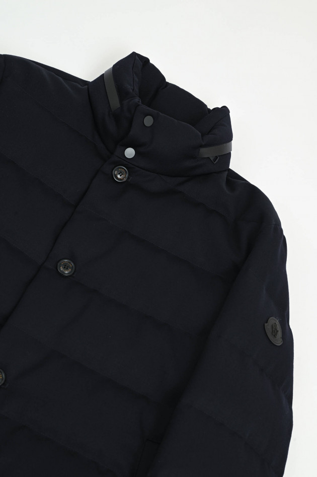 Moncler Lange Daunenjacke VALLONPIERRE in Navy