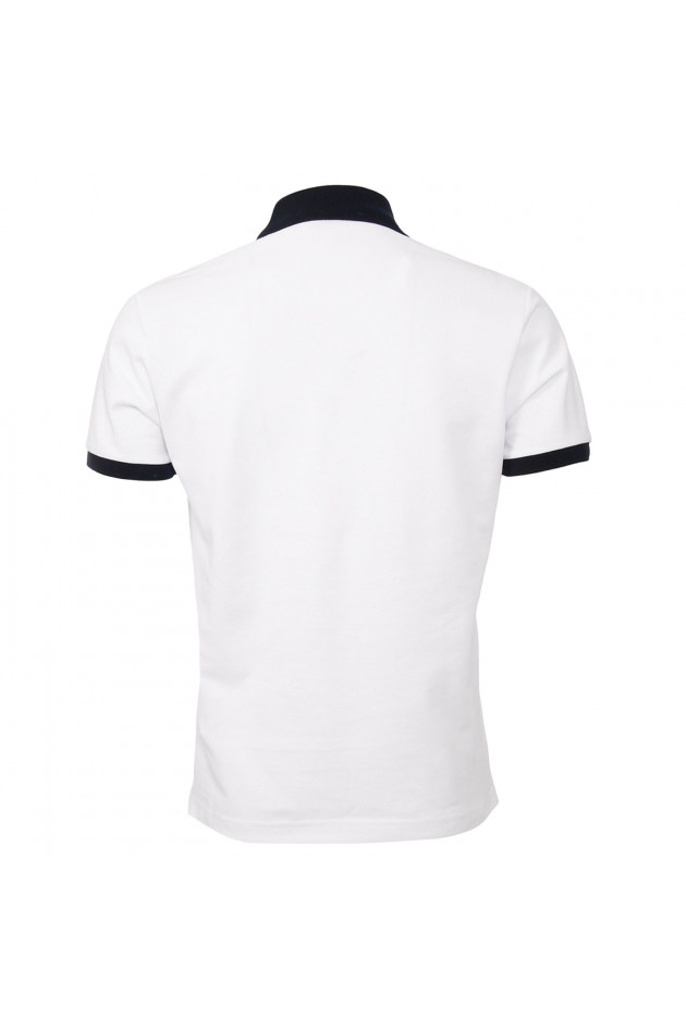 Moncler Poloshirt in Weiß/Blau