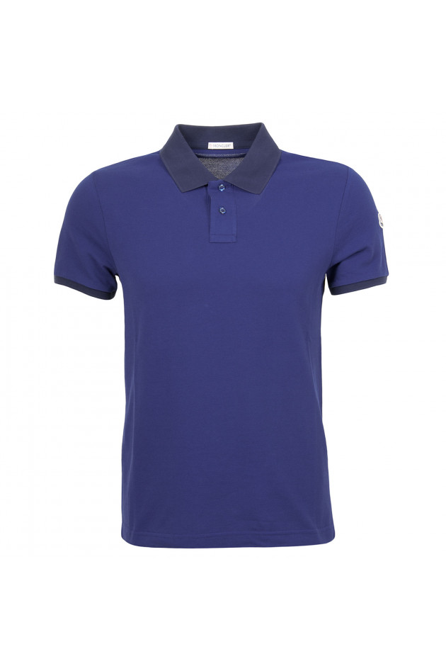 Moncler Poloshirt in Navy/Royalblau