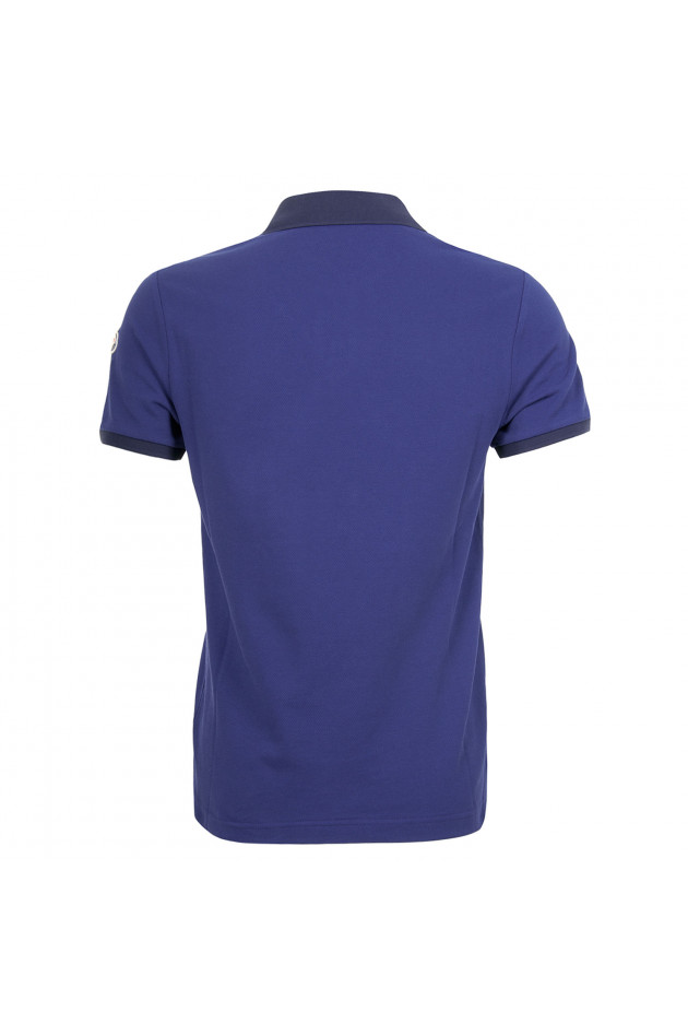 Moncler Poloshirt in Navy/Royalblau