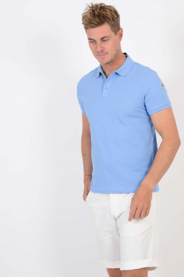 Moncler Poloshirt in Hellblau