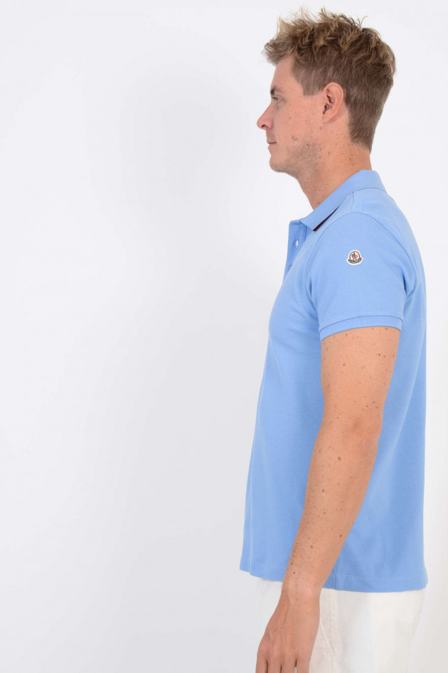 Moncler Poloshirt in Hellblau