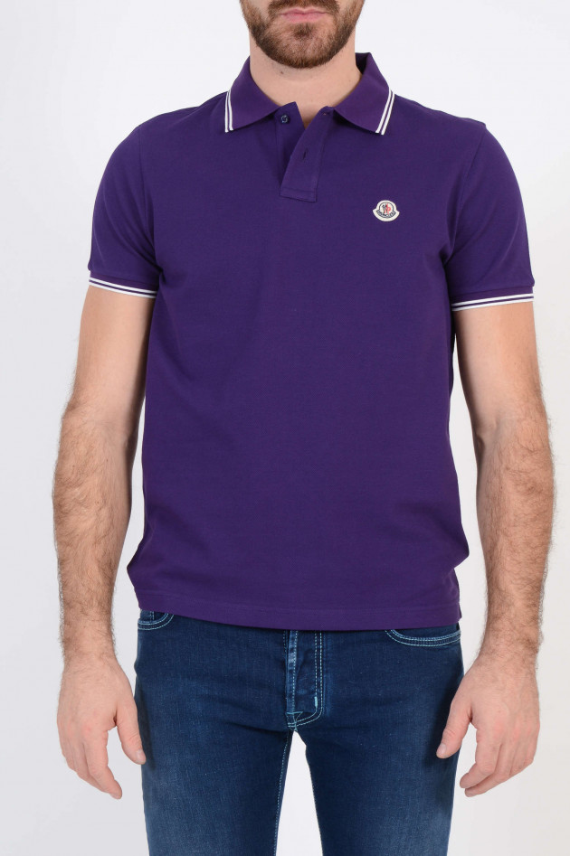 Moncler Poloshirt in Violett