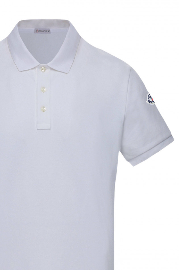 Moncler Poloshirt MAGLIA in Weiß