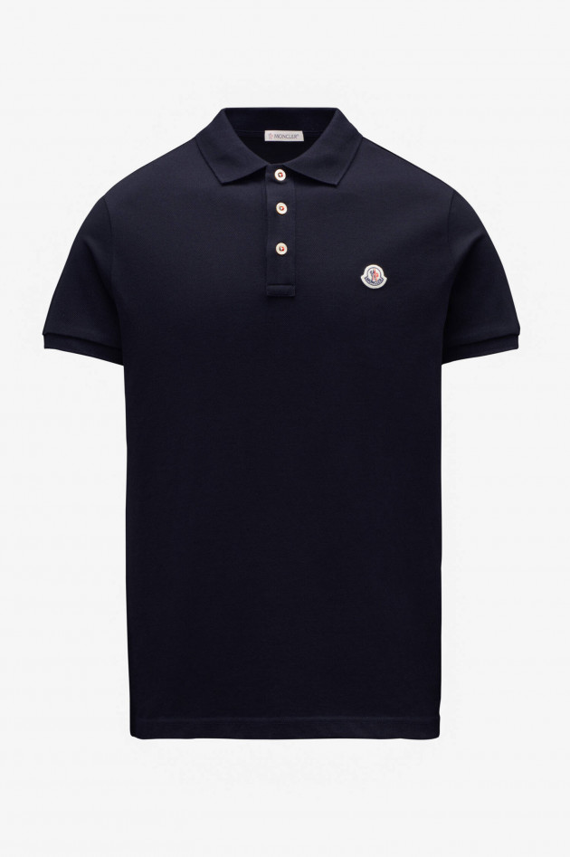 Moncler Klassisches Poloshirt in Navy