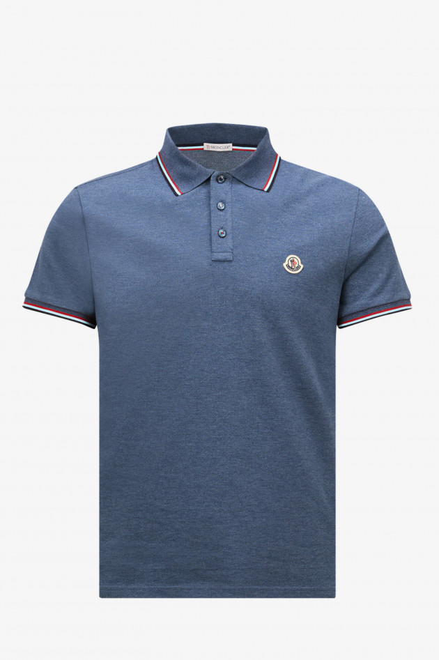 Moncler  Poloshirt mit Streifen-Details in Navy