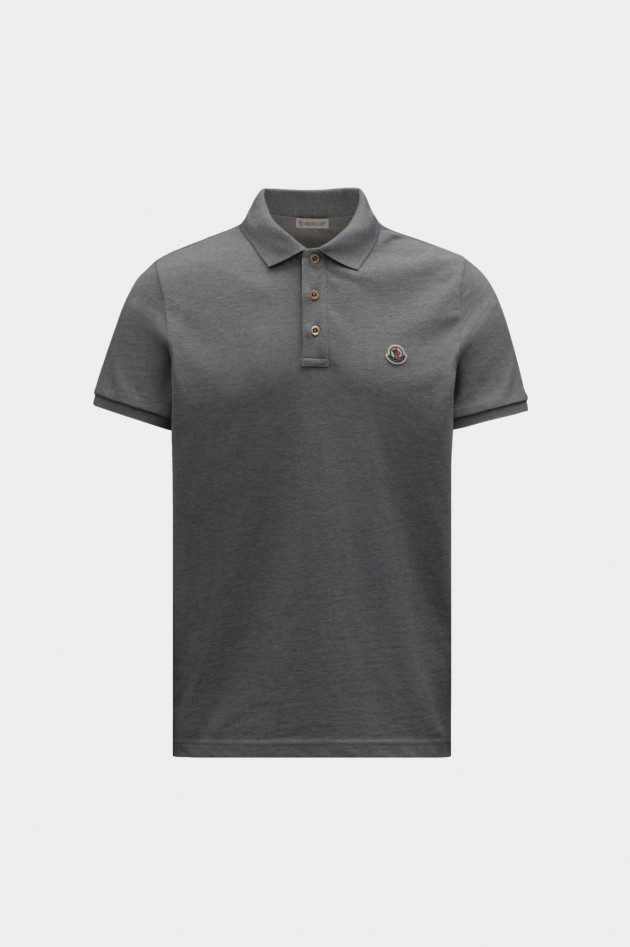 Moncler  Poloshirt mit Streifen-Details in Grau