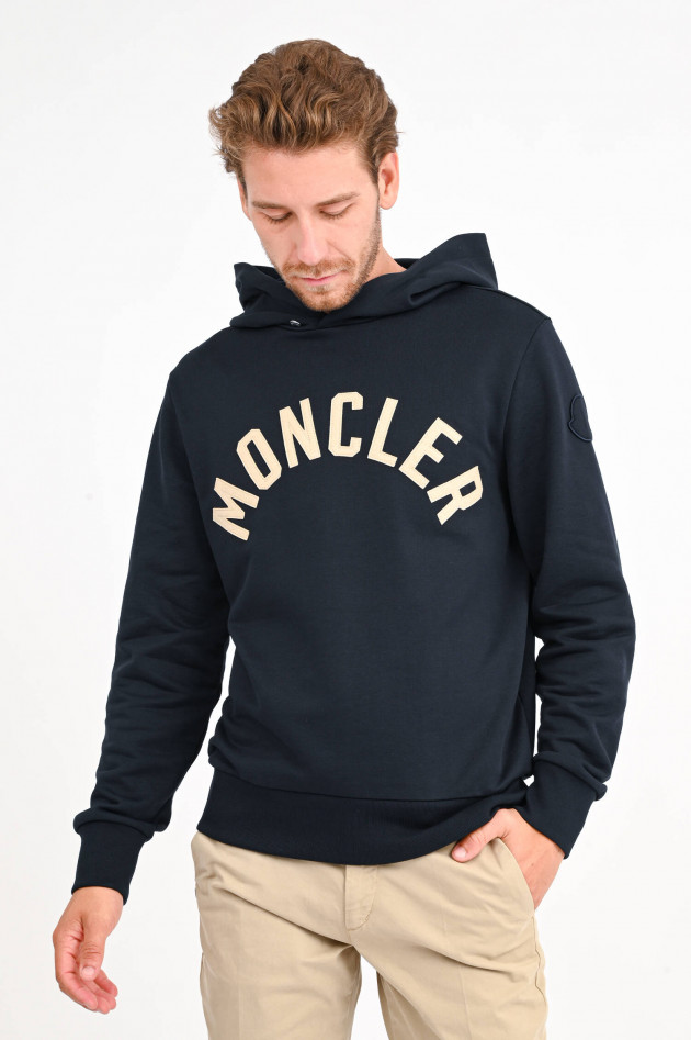 Moncler Hoodie mit Logo in Navy