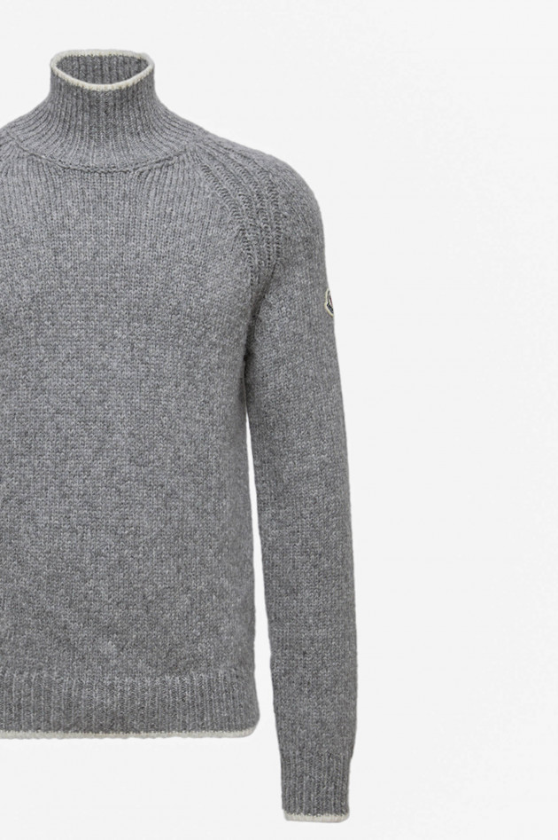 Moncler Rollkragen in Grau meliert