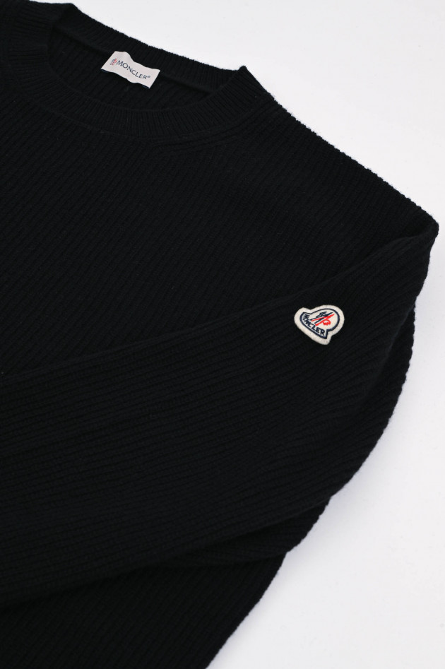 Moncler Wollmix Pullover in Schwarz