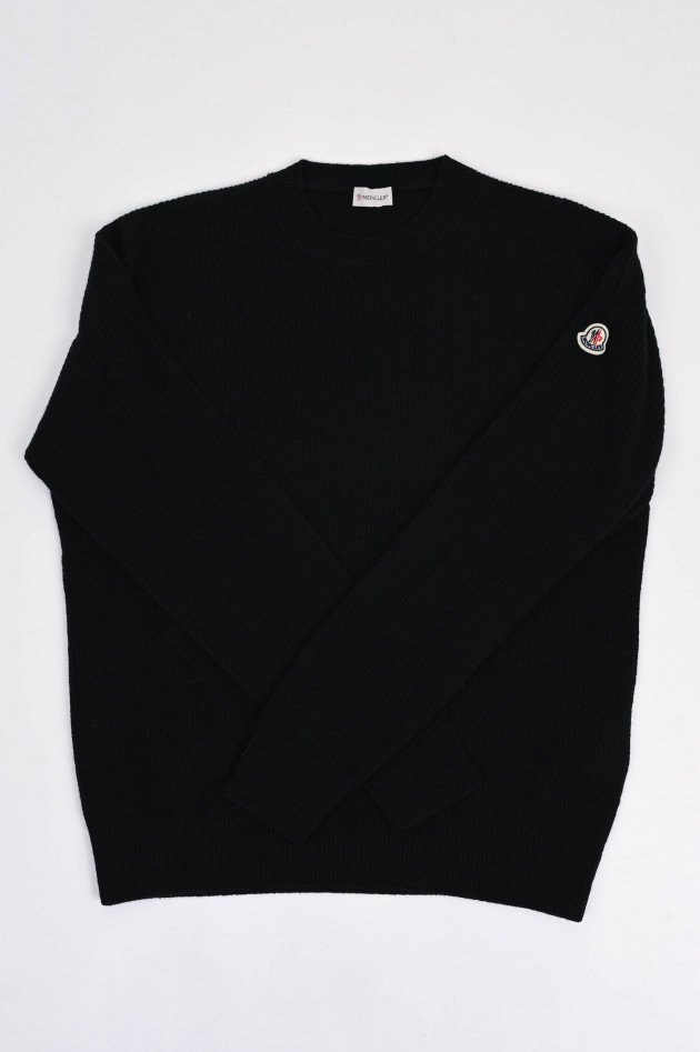 Moncler Wollmix Pullover in Schwarz