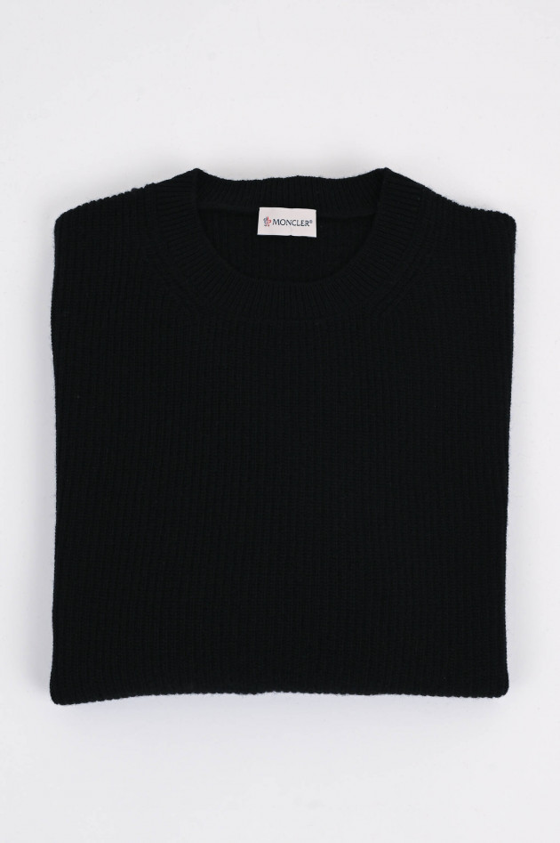 Moncler Wollmix Pullover in Schwarz