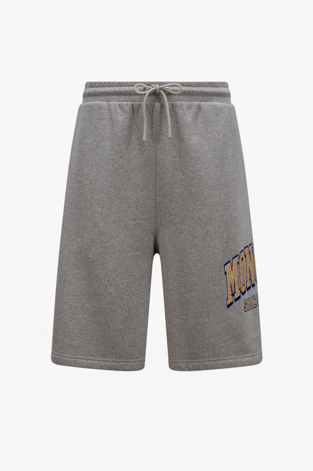 Moncler Sweatshorts mit Print in Grau