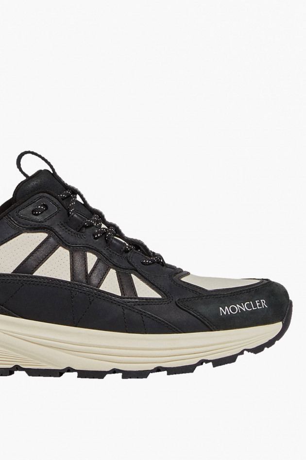 Moncler Sneaker LITTLE RUNNER in Schwarz/Weiß